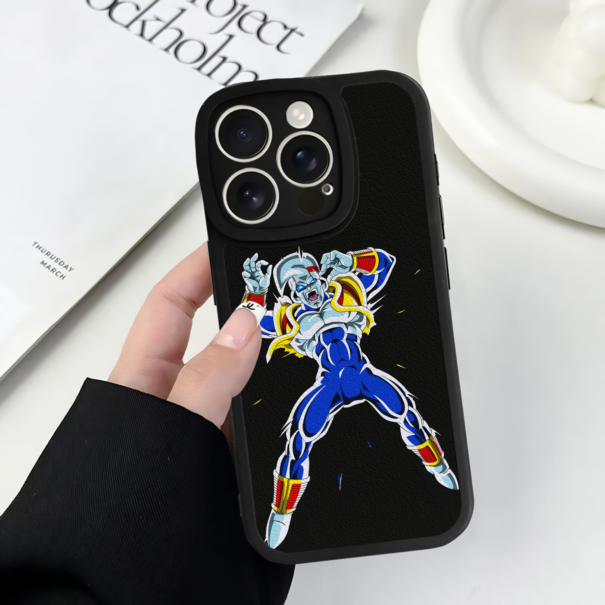 （画像用） ドラゴンボール DRAGON BALL 【iPhone 16シリーズ対応】シリコンスマホケース（レザー調） 材質：シリコン
